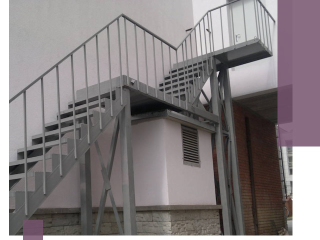 Монтаж пожарных лестниц под ключ в Раменском с гарантией качества