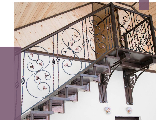 Кованые лестницы в Раменском от 79084 руб. под ключ