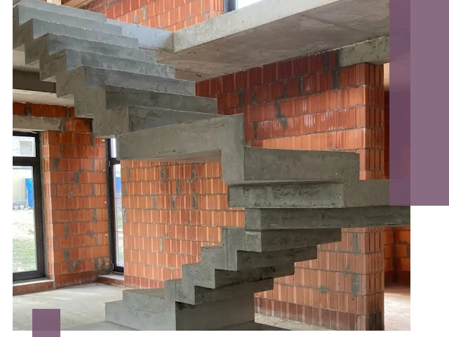 Изготовление бетонных лестниц под ключ в Раменском