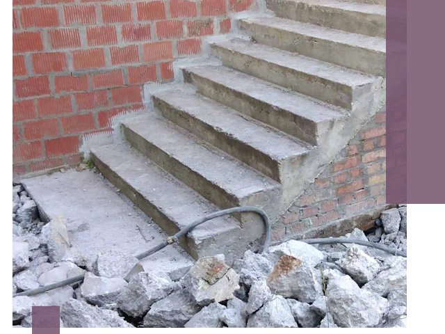 Демонтаж бетонных лестниц в Раменском: быстро и безопасно