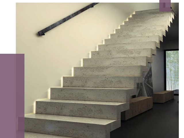 Облицовка бетонных лестниц в Раменском от 4563 руб/м2 