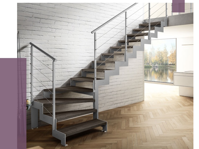 Г-образные лестницы под ключ в Раменском от 36754 руб. | ПРОЛЁТ-Рмн