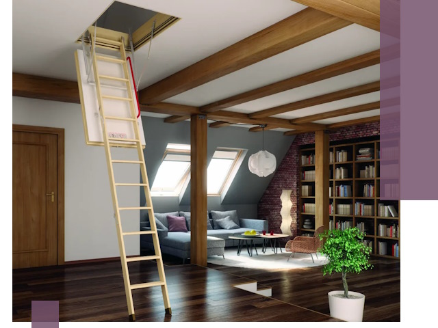 Чердачные лестницы под ключ в Раменском: изготовление и монтаж