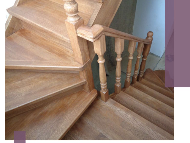 Дубовые лестницы под ключ в Раменском: изготовление и монтаж