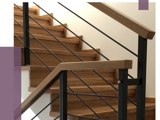 Обшивка металлической лестницы деревом в Раменском от 4309 руб. 