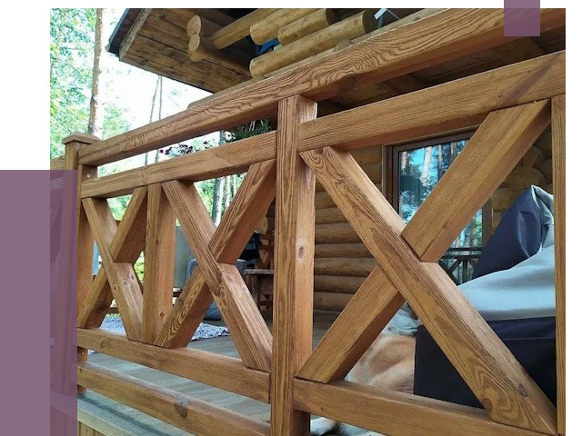 Деревянные перила под ключ в Раменском от 7604 руб. 