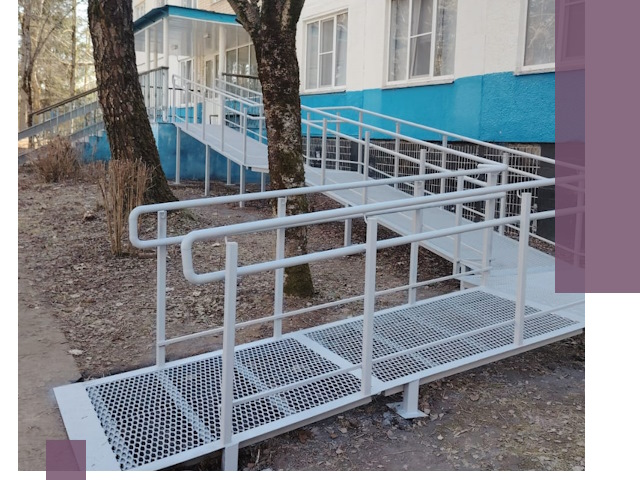 Пандусы под ключ в Раменском: изготовление, монтаж и демонтаж