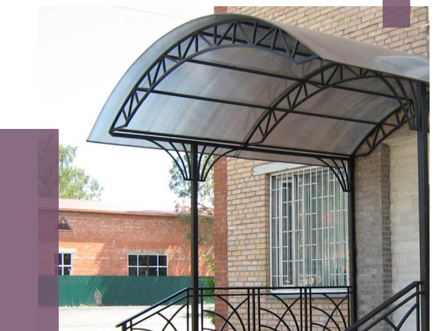 Металлические навесы и козырьки в Раменском от 12674 руб.