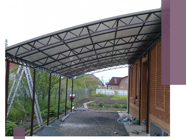 Профессиональный монтаж навесов под ключ в Раменском