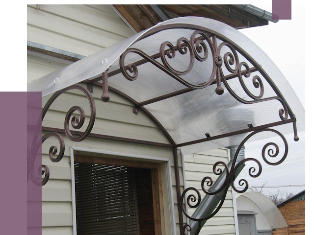 Изготовление козырьков в Раменском от 7300 руб. — заказать | ПРОЛЁТ-Рмн