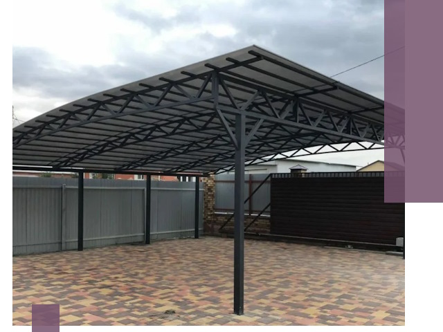 Недорогие навесы под ключ в Раменском — изготовление и монтаж