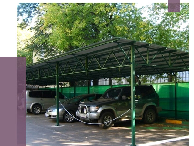 Навесы для парковки в Раменском от 79591 руб. заказать | ПРОЛЁТ-Рмн