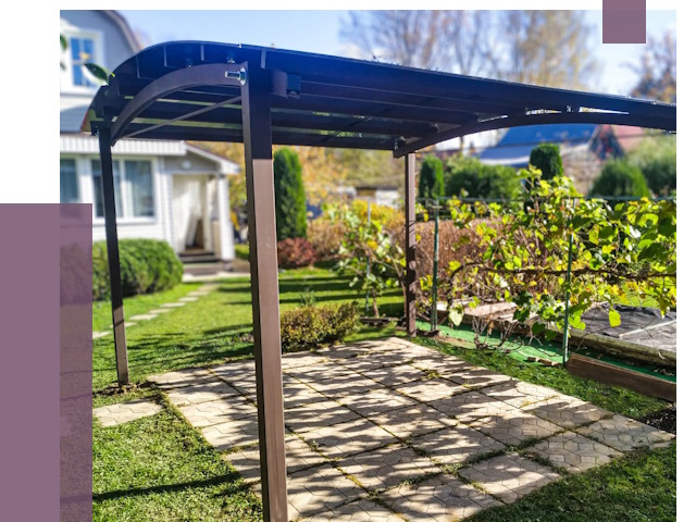 Навесы для дачи в Раменском от 12623 руб. под ключ — ПРОЛЁТ-Рмн