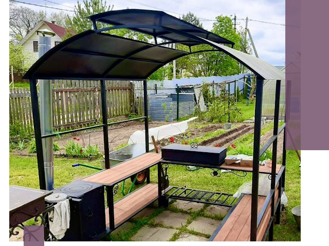 Навесы для барбекю в Раменском: изготовление, монтаж и демонтаж