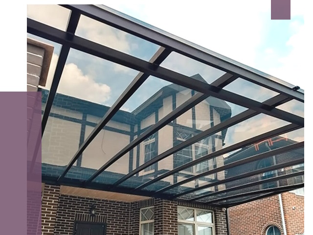 Навесы из поликарбоната в Раменском от 8537 руб. под ключ — ПРОЛЁТ-Рмн