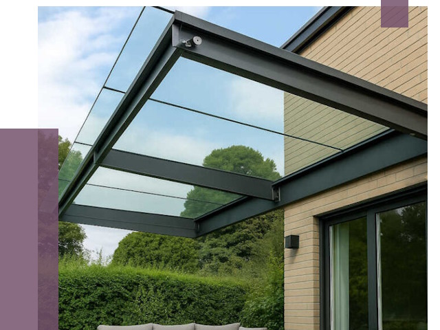 Стеклянные навесы и козырьки в Раменском от 12167 руб.