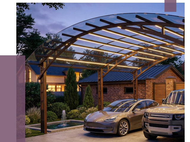 Металлические навесы в Раменском от 12572 руб. под ключ — ПРОЛЁТ-Рмн