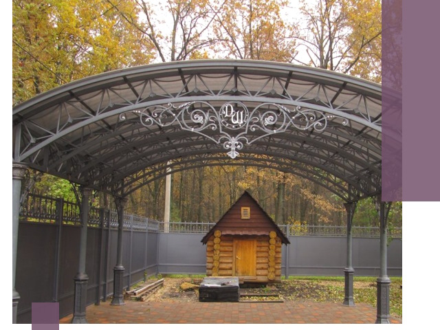 Кованые навесы премиум-класса под заказ в Раменском