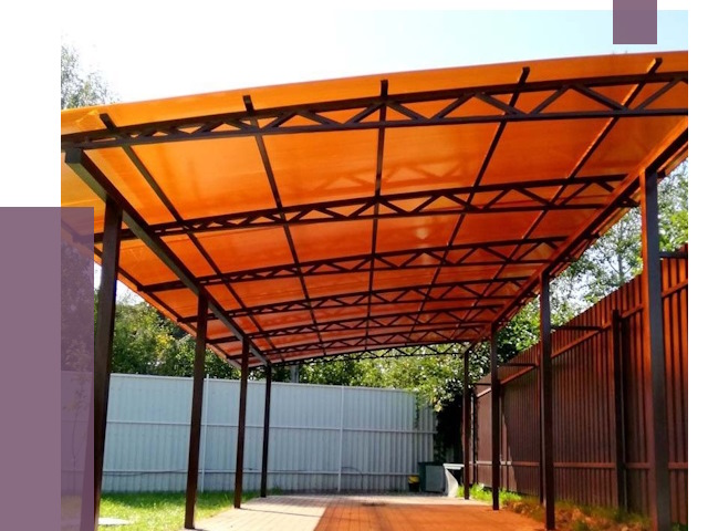 Односкатные навесы под ключ в Раменском от 13029 руб. 