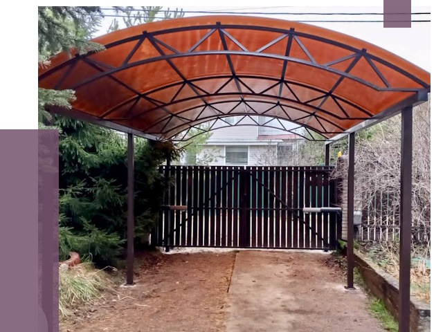 Арочные навесы в Раменском от 12623 руб. — изготовление и монтаж | ПРОЛЁТ-Рмн