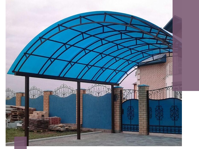 Арочные навесы под ключ в Раменском — изготовление и монтаж