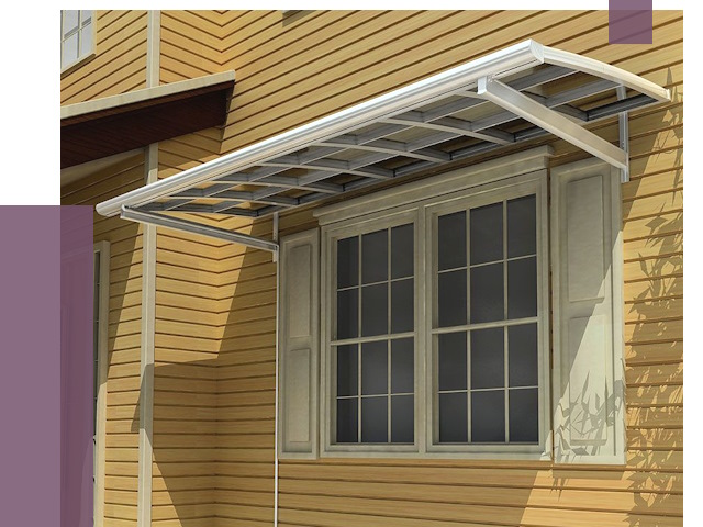 Козырьки над окнами в Раменском от 7554 руб. — монтаж, покупки | ПРОЛЁТ-Рмн