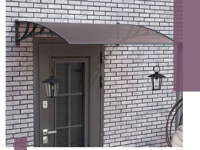 Недорогие козырьки и навесы под ключ в Раменском