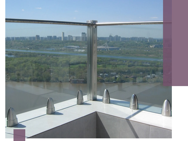 Стеклянные парапеты премиум класса в Раменском для домов и бизнесов