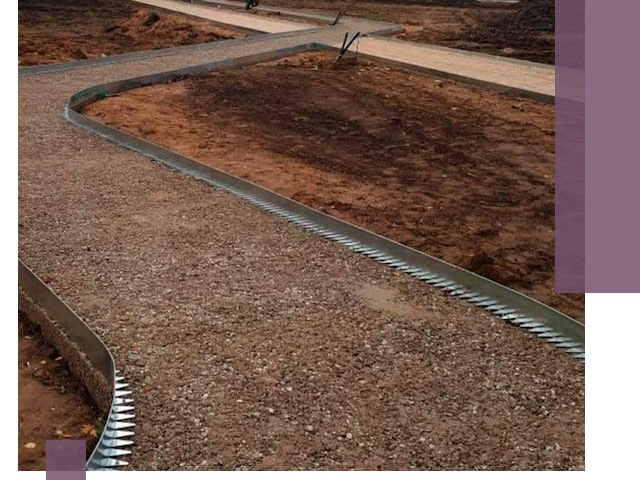 Металлические бордюры под ключ в Раменском — изготовление и монтаж