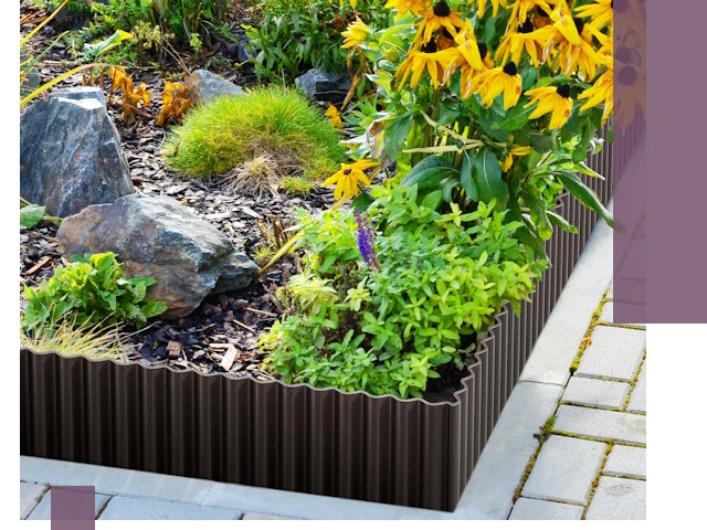 Металлические бордюры для клумб в Раменском — производство и монтаж