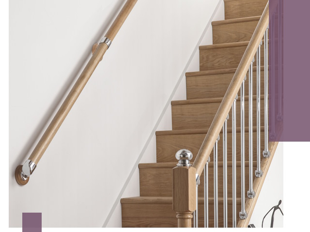 Пристенные поручни из стали и нержавейки под монтаж в Раменском